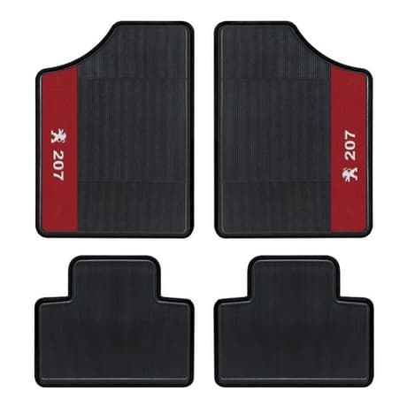 Tapete Personalizado Automotivo Peugeot 207 4 Peças