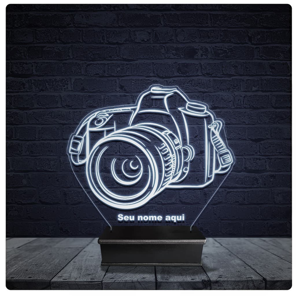 Decoração Luminária LED / abajur de acrílico, 20cm Aproximadamente com a base ( personalizamos com seu nome ) Decoração 