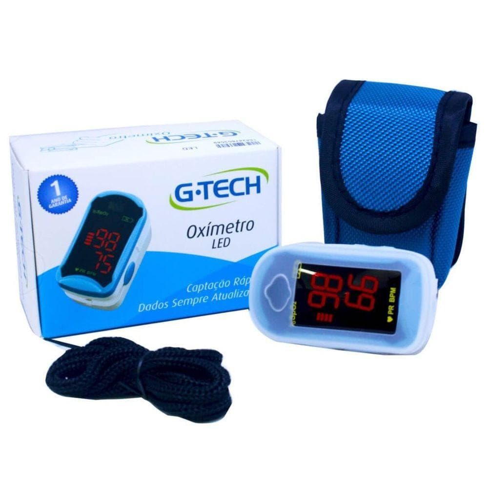 Oxímetro De Dedo Portátil G-tech Modelo Led Digital