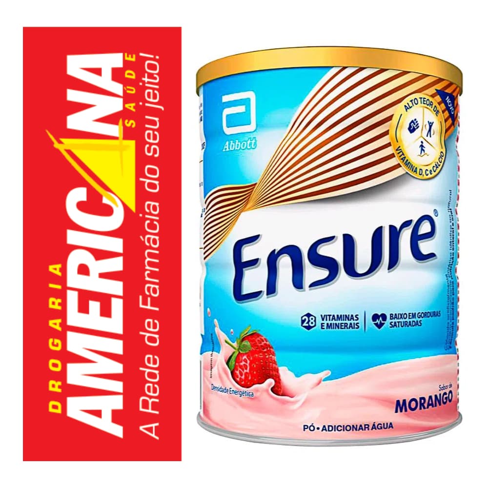 Suplemento Nutricional Alimentar Infantil Ensure Morango 850g Abbott Envio Imediato