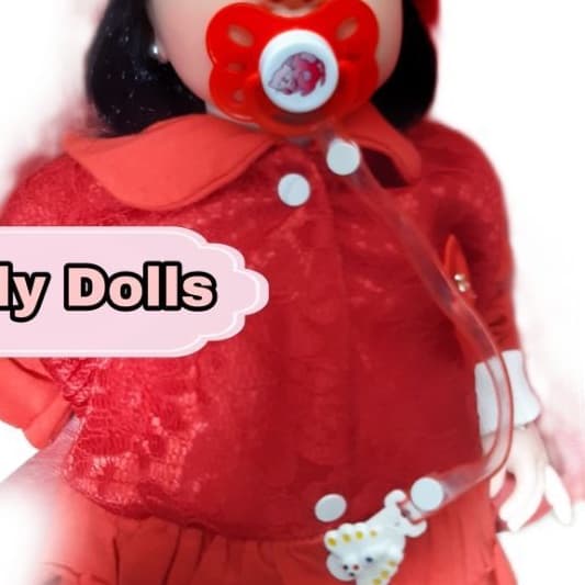 chupeta magnética de bebê reborn vermelho mais prendedor de chupeta promoção