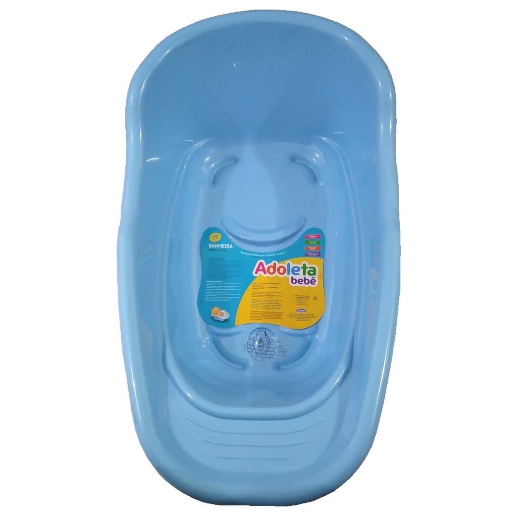 Banheira de Bebê Com Válvula Resistente 20 litros Banho do Bebê - Menino