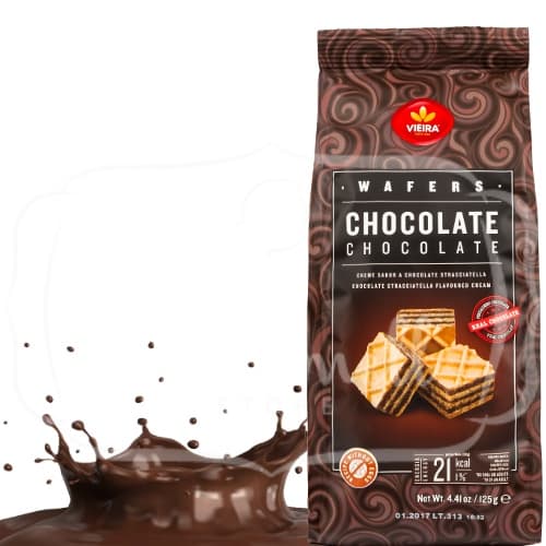 Wafers de Chocolate - Vieira - Doces Importados de Portugal