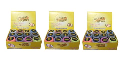 Tinta Liquida Facial Colorida 36 Unidades 15ml Cada