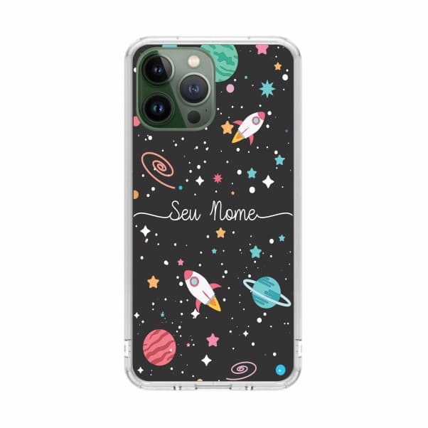 Capa de Celular Capinha Para Iphone 13 Pro Personalizada - Espaço nome