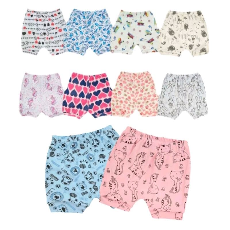 Shorts estampado e tapa fralda bebê enxoval