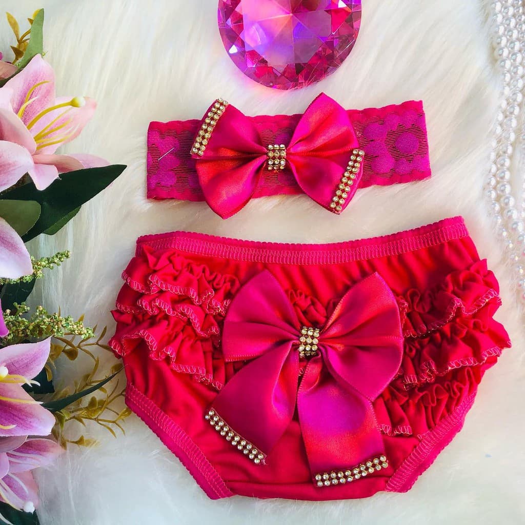 calcinha bunda rica com tiara roupa de bebe , tapa fraldas frufru maternidade