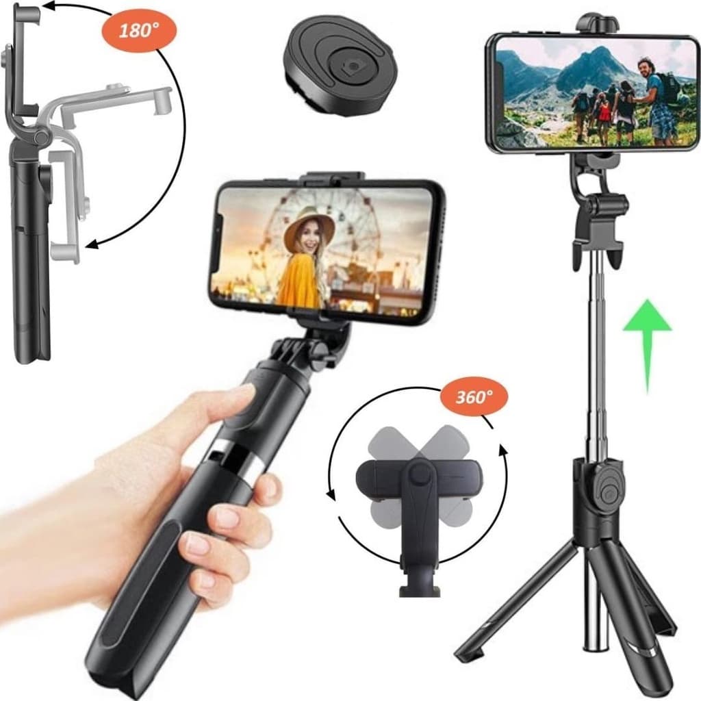Bastão Estabilizador Tripé Suporte Para Celular Smartphone Controle Gravação Foto Vídeo