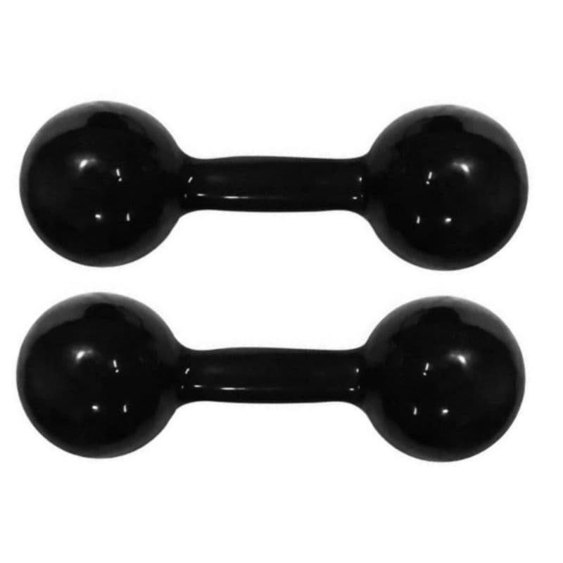 Halter 2kg cada unidade emborrachados o par 4kg peso academia