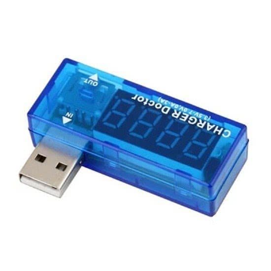 Voltimetro e Amperimetro Digital USB DC 3.5 - 7V x 3A 46.066