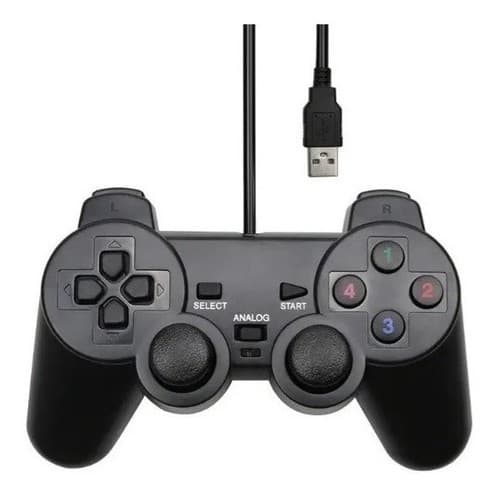 Controle Joystick USB modelo ps2 para pc video game retro raspbarry