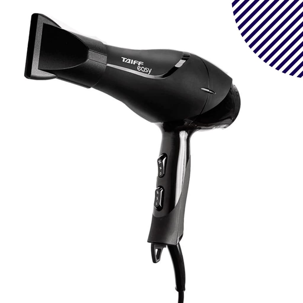Secador de Cabelo Profissional Taiff Easy Preto 1700W 220V ou 127V Original
