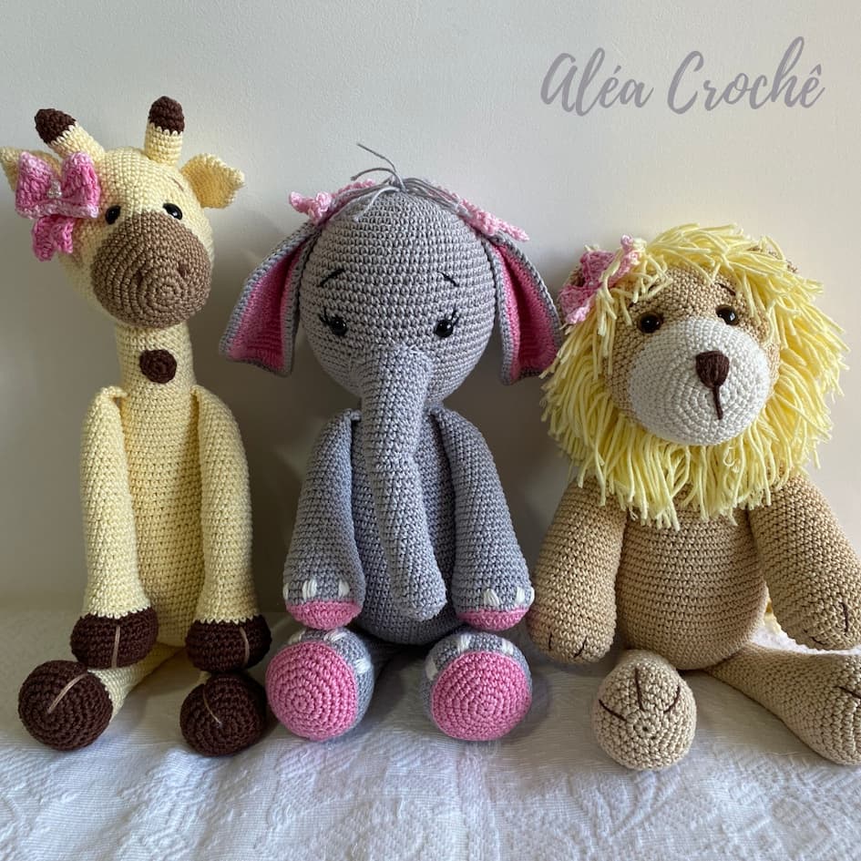 Safari Amigurumi Kit - Aléa Crochê
