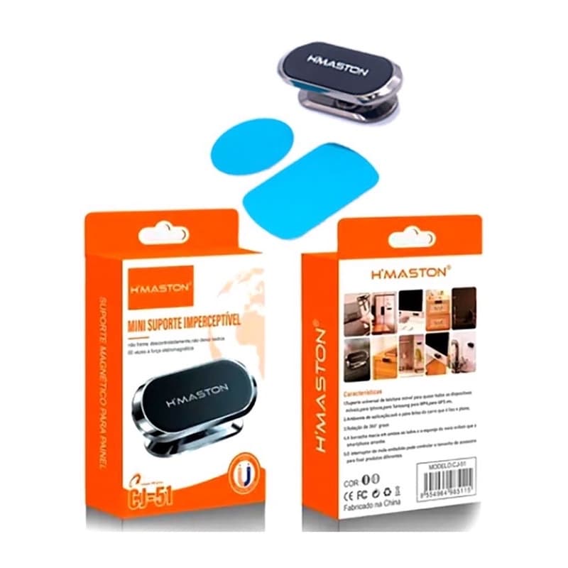 Suporte Celular Para Carro Imã Magnético Universal 360° Graus Original CJ-51