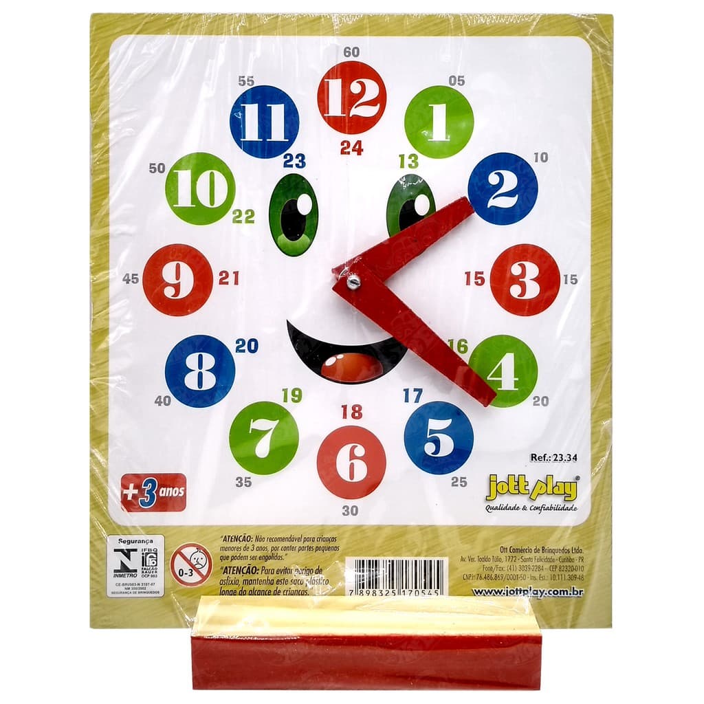 Brinquedo Educativo Relógio Educativo - JottPlay