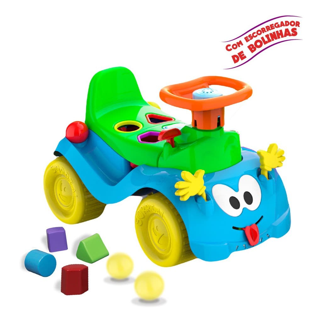 Totokinha Bolinha Menino Carrinho De Empurrar - Cardoso Toys