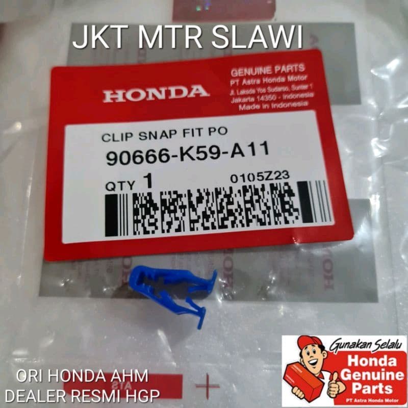 90666-K59-A11 Botão Capa Corpo Clipe snap fit Motocicleta Todos HONDA