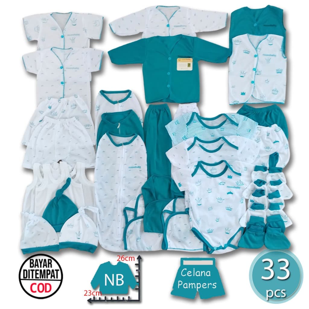 33 Peças Roupas Para Bebê Recém-Nascido Pacote De Conjunto De Manga Curta Longo Luvas De Andorinha JUMPER Meias Fraldas 
