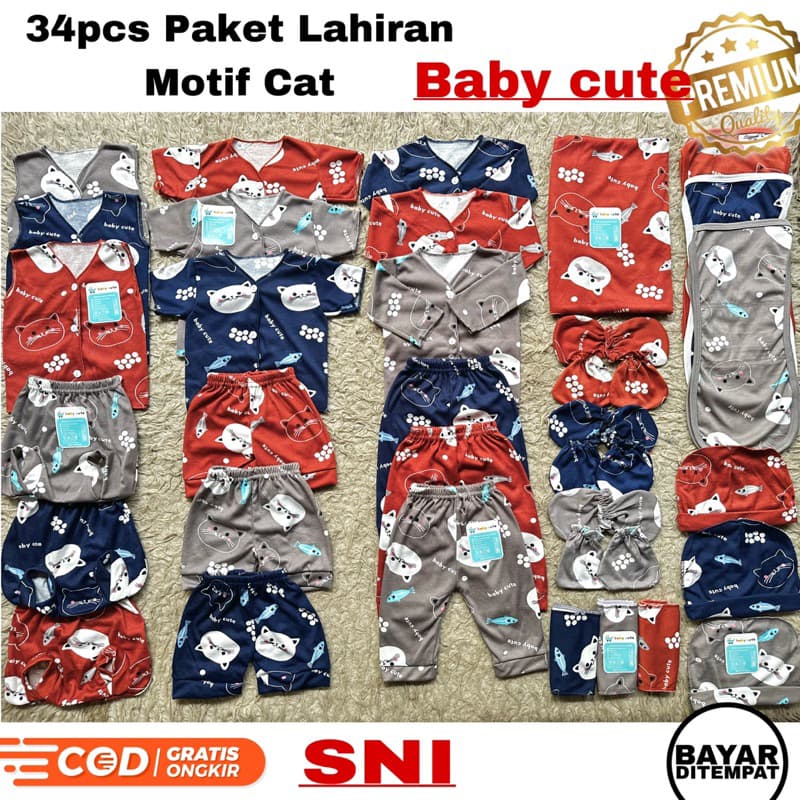 Shakita 35 Peças De Roupas De Bebê Com Estampa Premium , Calças , Chapéu , Luvas , Pés , Fraldas , Faixa Para Recém-Nasc