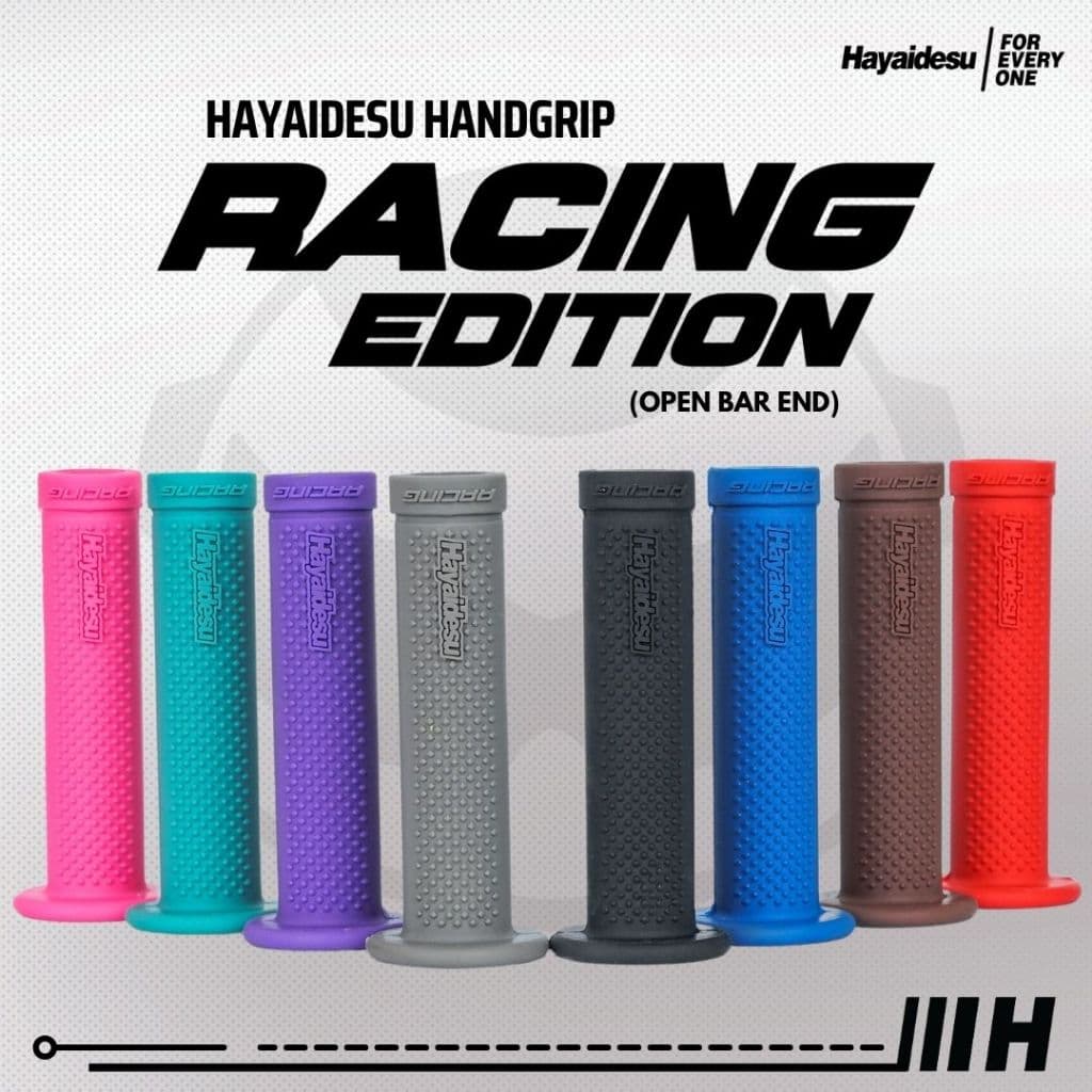 Hayaidesu Handgrip RACING (Find De Barra Aberta)-Punho De Mão Para Motocicleta De Corrida Aberto)