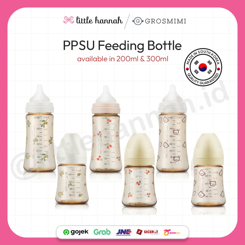 Pacote Único De Mamadeira Grosmimi PPSU/Garrafa De Leite Para Bebê Fabricada Na Coreia