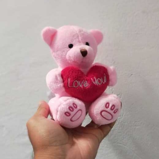 Urso De Pelúcia Com Coração Articulado 14cm/5 "/mini Boneca Ursinho/Lembrança De Fofa