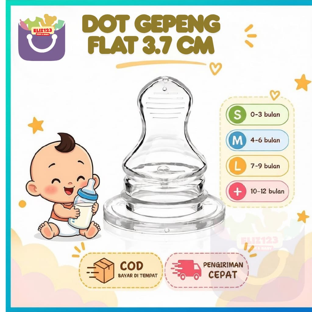Chupeta Plana De 3.7 Cm-Mamadeira De Leite Para Bebê Com Pescoço Pequeno-Adequada Todas As Mamadeiras De Fino-Silicone D