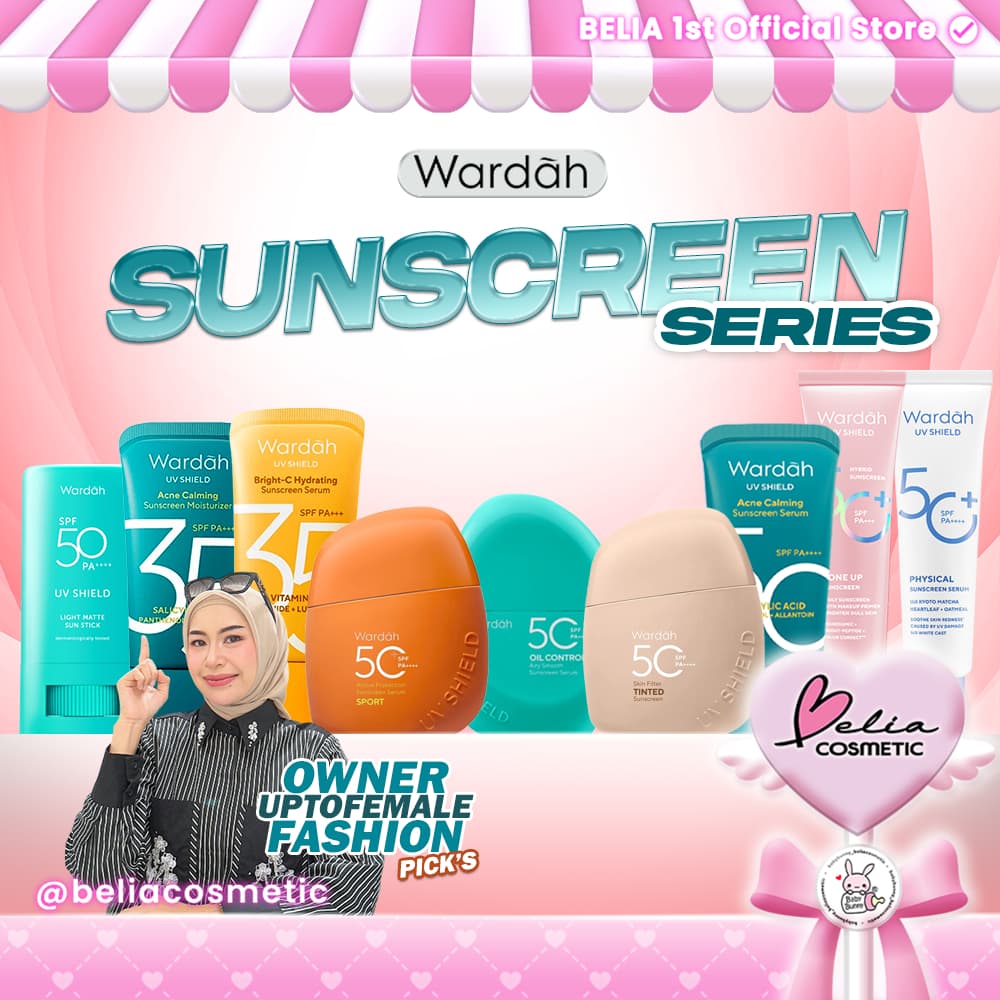[YOUNG X Proprietáriouptofemalefashion] Série De Protetores Solares WARDAH | Protetor Solar Com Tonalidade De Filtro De 