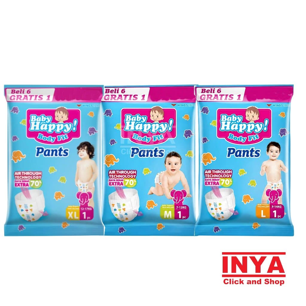 Pampers Happy Baby Pants Body Fit-Fraldas Para Bebês Tipo Calças Absorção Rápida Maior Capacidade -
