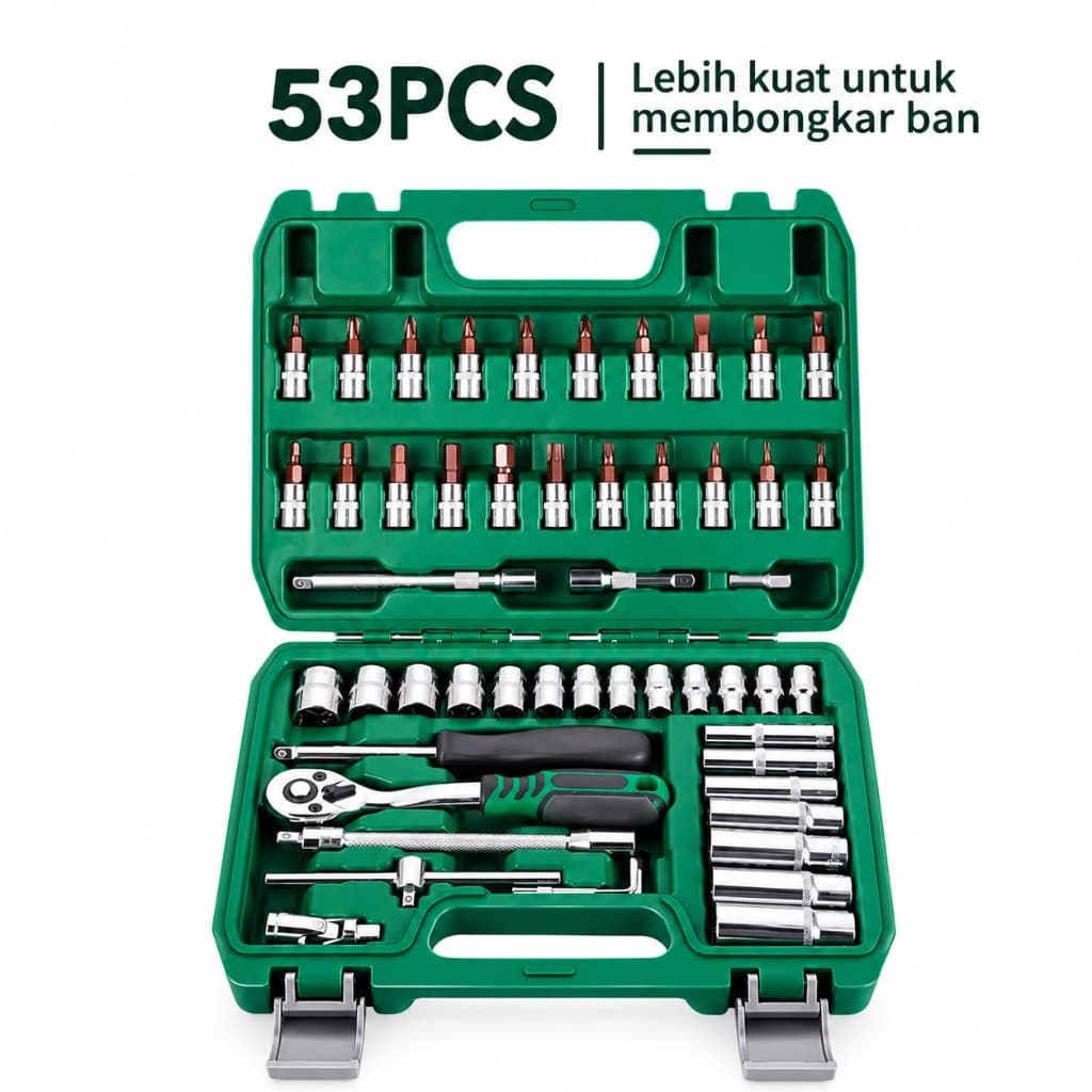 MATA 53 Peças Conjunto De Chave De Soquete Completo Choque Bits (1/4 ") KIT De Ferramentas 20 Olho De
