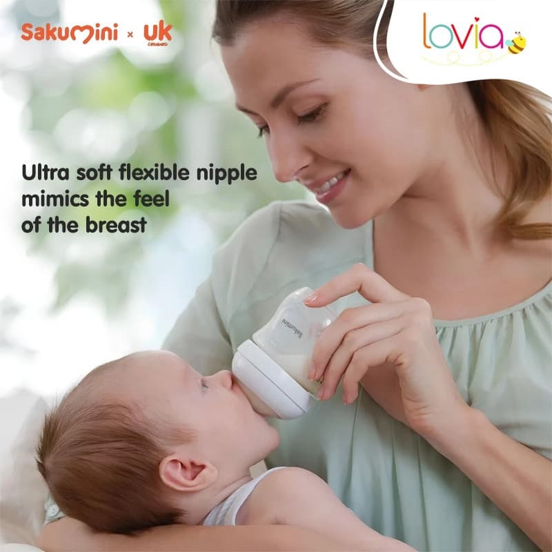 Mamadeira De Leite Natural Para Bebê Sakumini Garrafa Recém-Nascido