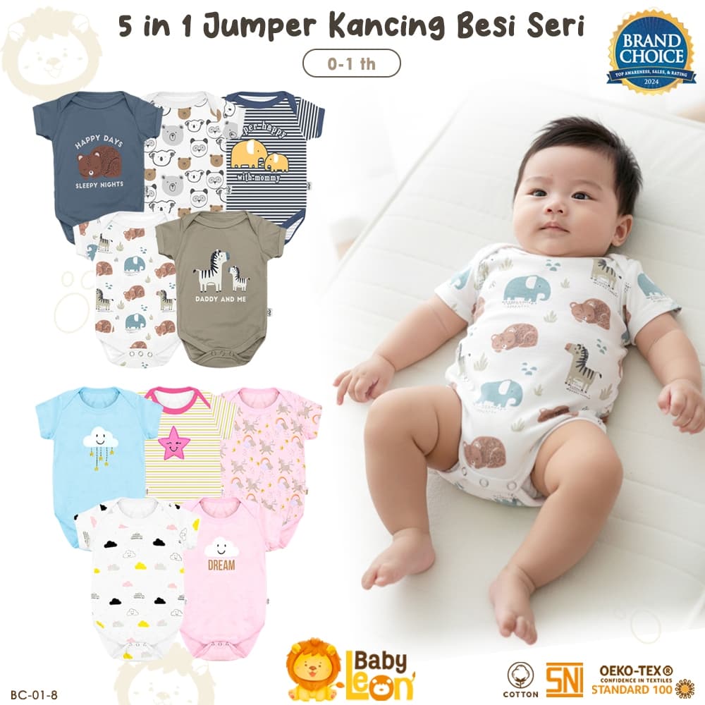 BABYLEON Macacão Para Bebês De 0 A 1 Ano BC-01-8 Roupa De Dormir Roupas Diárias Menino Bebê Menina Camiseta De