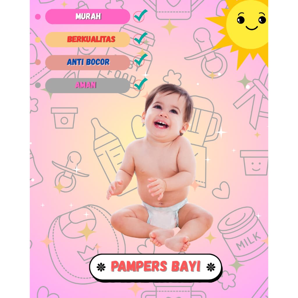 Fraldas Para Bebês Não Embaladas Pampers , Tamanho De Qualidade NB SML XL , Conteúdo 50 Unidades