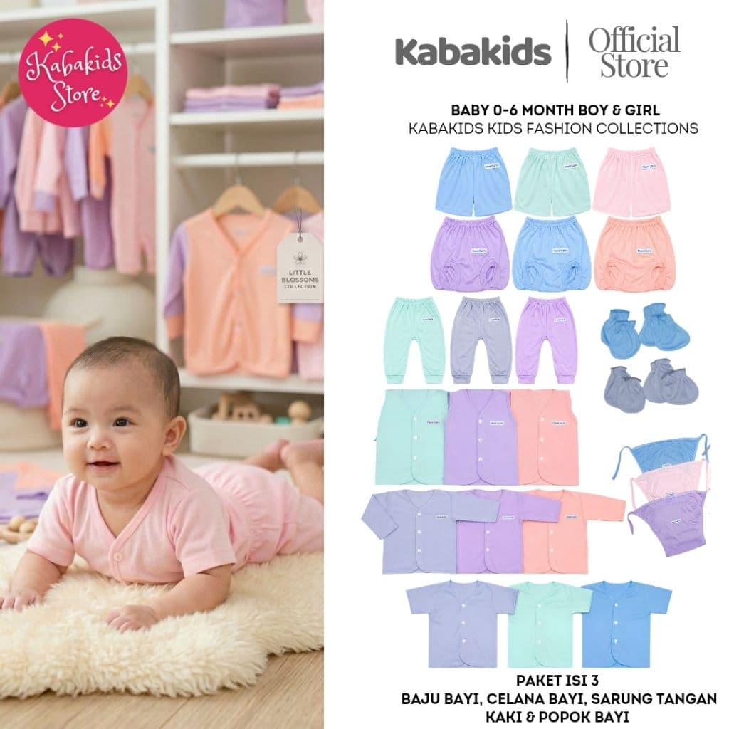 Roupas De Bebê , 3 Peças De , Calças , Fraldas , Luvas E Pés Para Bebês De 0 A 6 Meses-KBS