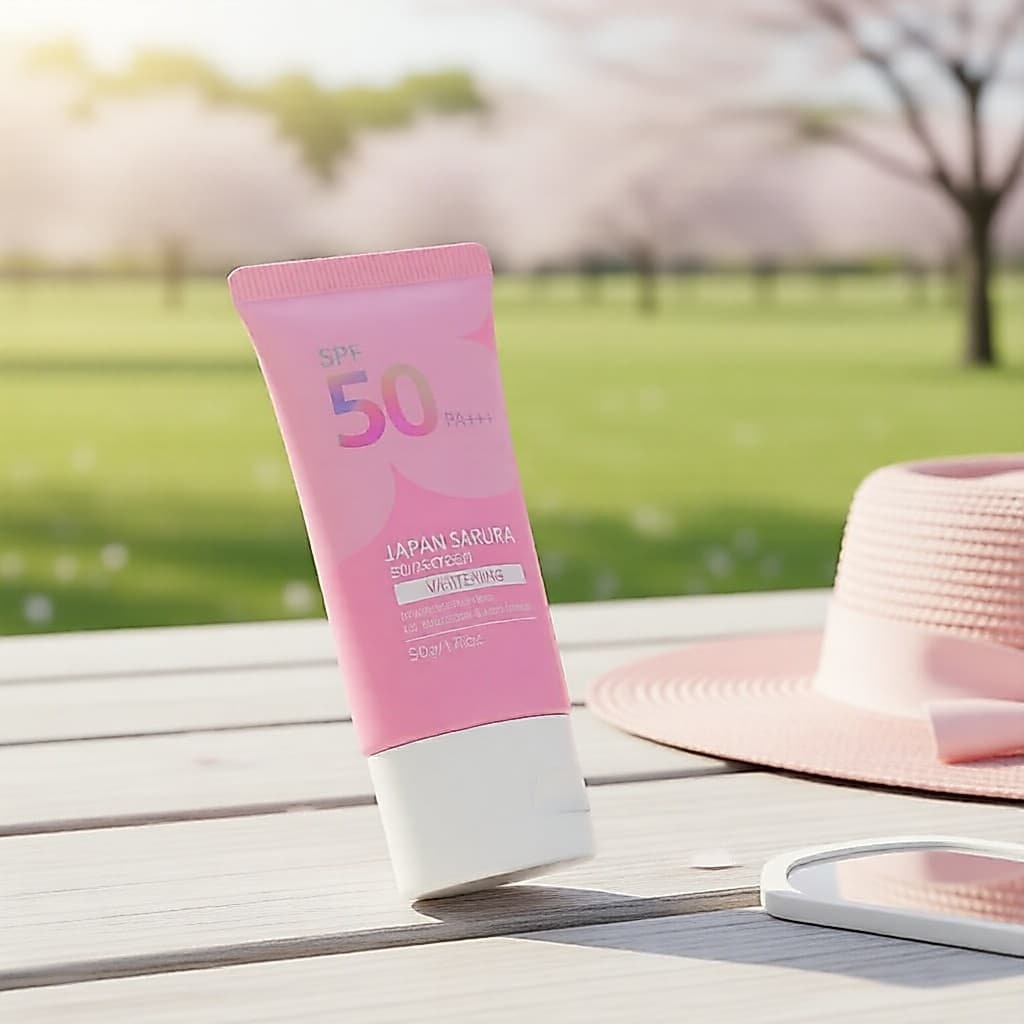 LAIKOU Protetor Solar Facial Sakura FPS50 PA+++ Protetor Solar Clareador 50g