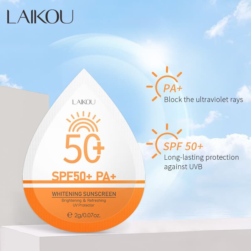 Compre 5 e ganhe 1 como presente ！！！LAIKOU Protetor Solar UV Clareador Para Rosto/Fps50 2g