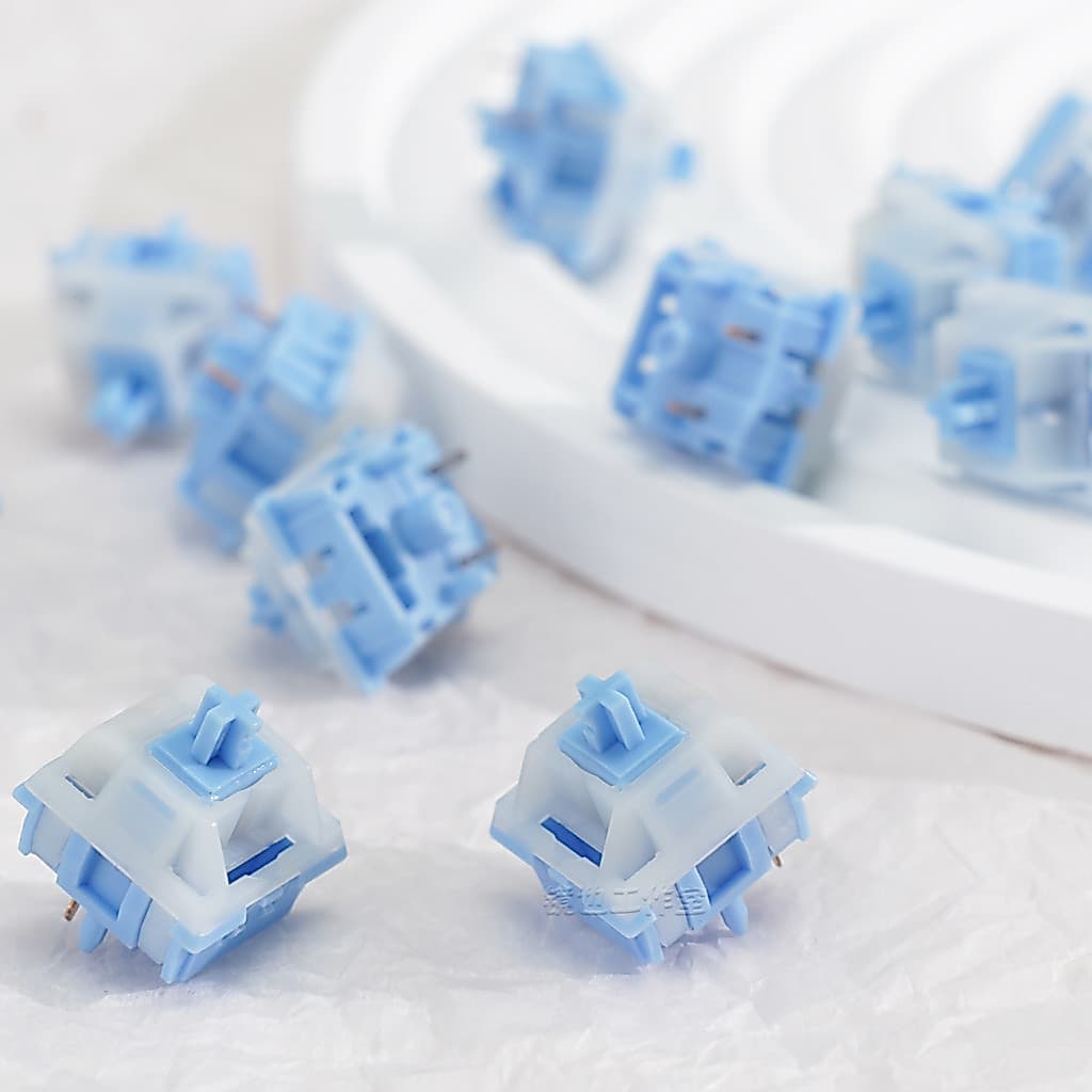 Eixo de teclado mecânico com som de pedra pequena personalizado eixo mecânico de cinco pernas