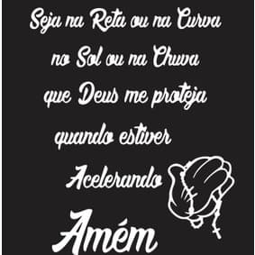 Adesivo Frase Moto Carro Vidro Tanque de Moto 23 cm