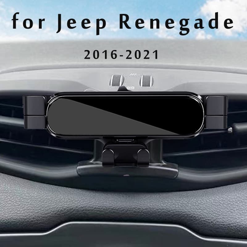 Suporte De Celular Para Carro Jeep Renegade 2016 2017 2018 2019 2022 Estilo Giratório GPS Acessórios Móveis
