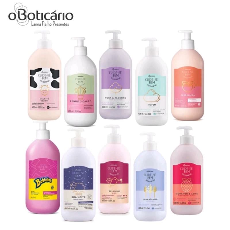 HIDRATANTE DESODORANTE CORPORAL CUIDE SE BEM  400ML E REFIL HIDRATANTE O BOTICÁRIO
