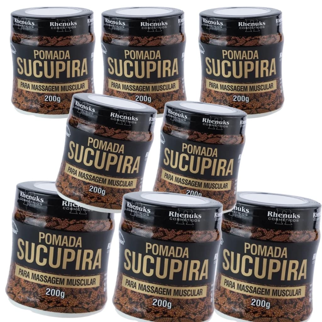 Kit C/ 8 Gel Massageador Sucupira Dor Muscular