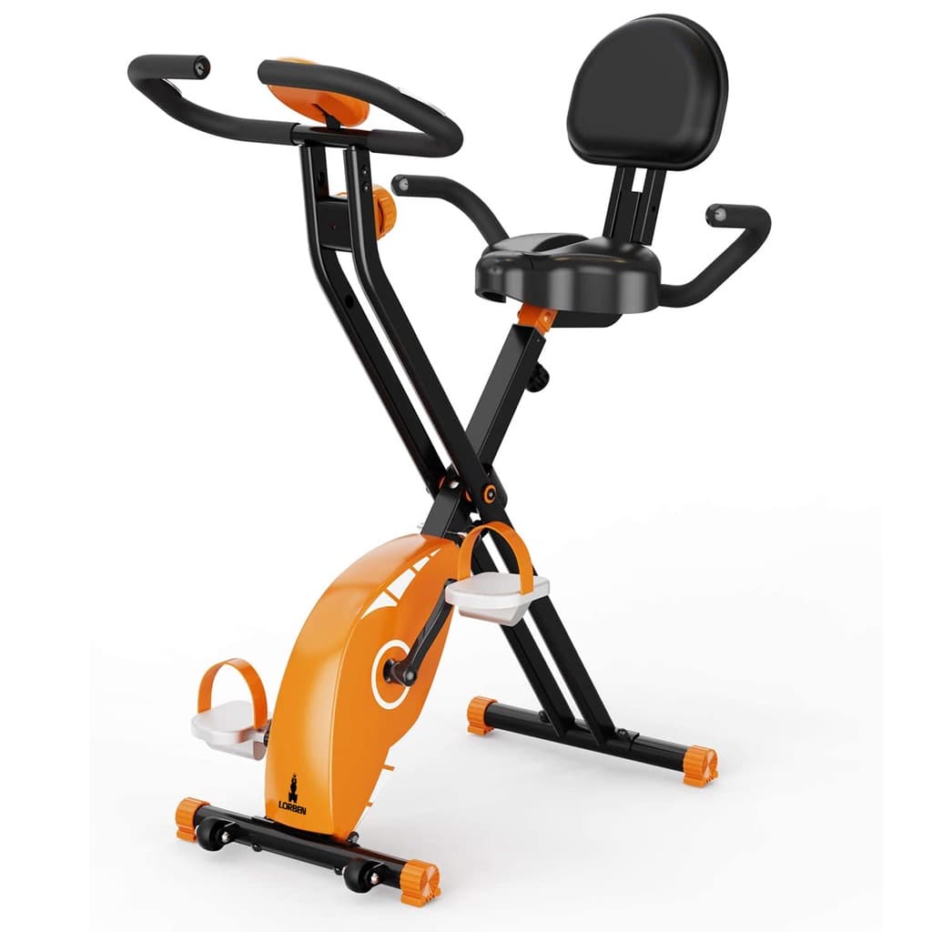 Bicicleta Ergométrica Dobrável Vertical Resistência Magnética X-Bike Indoor Lorben