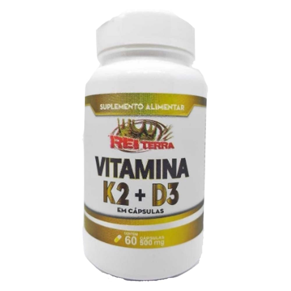 Suplemento Vitamina K2 Mk7 65mcg + Vitamina D3 Colecalciferol 5mcg
