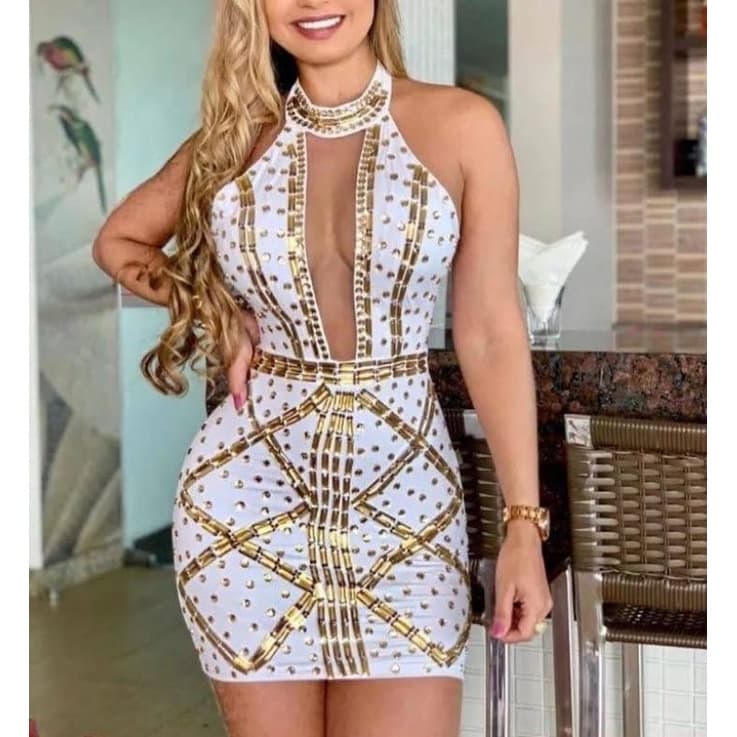 vestido bordado Pedraria vestido branco festa