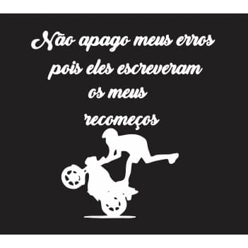 Adesivo Frase para Tanque de Moto, Adesivo frase não apague meus erros, Adesivo Frase Moto, Adesivo Frases Moto, Adesivos para tanque
