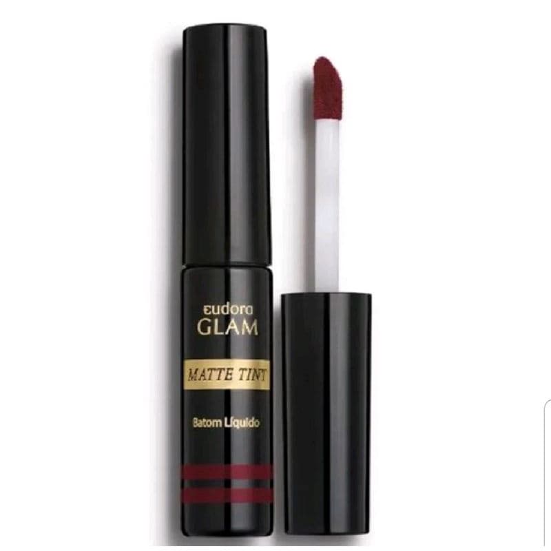 Batom Líquido Matte Tint Glam 4ml 18 horas sem retoque Eudora