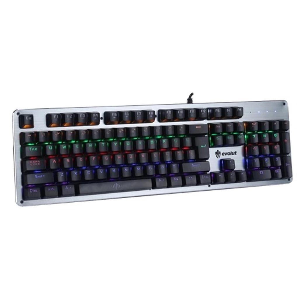 Teclado Mecanico Gamer EG208 Evolut Blacsmith Switch Blue