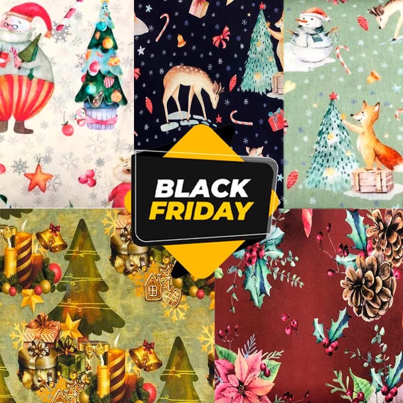 Tecidos Natal Tricoline 50x150cm Digital Toalha de Mesa Black Friday Petchwork Tecido Multiuso Patchwork