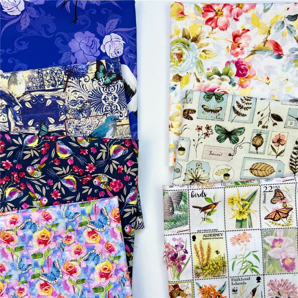 Lindo Guindaste De Borboleta Retrô Rosa Tecido De Algodão Patchwork Costura Tecidos Acolchoados Bordado Faça Você Mesmo