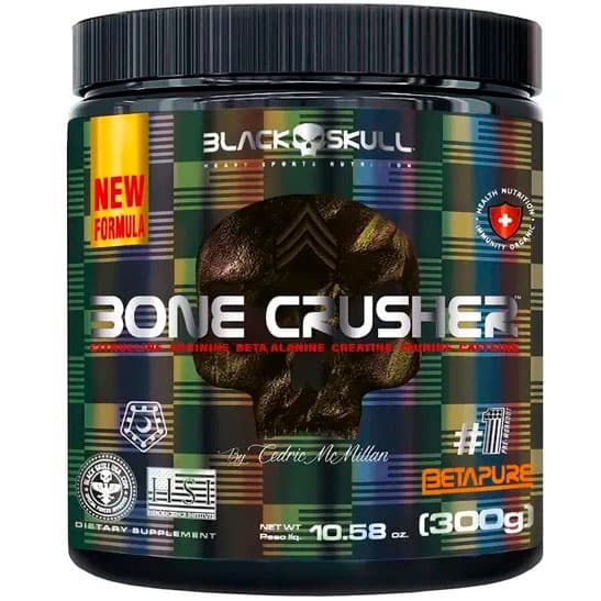 Bone Crusher Pré Treino - 300g - Black Skull